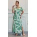 171123 - Vestido Longo Ramany Estampa Folhagem :: Verde